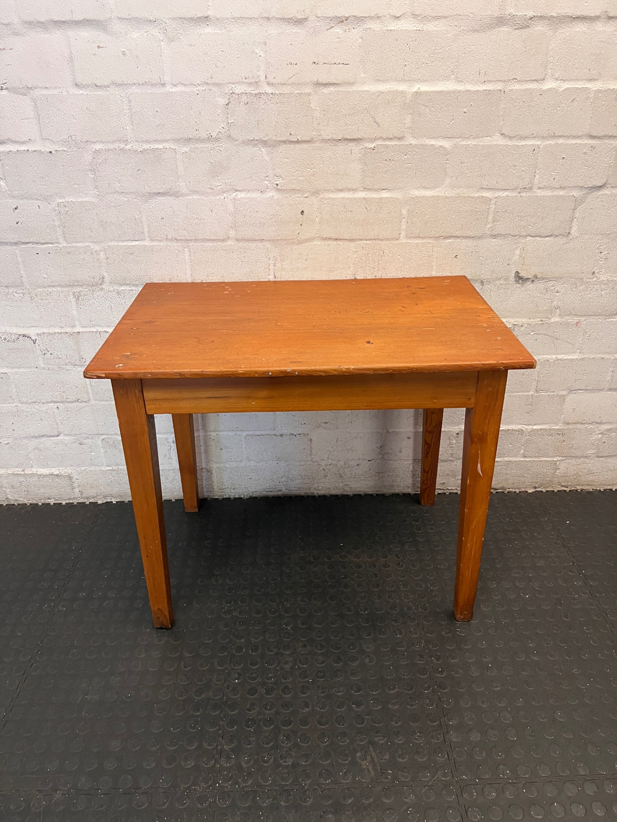 Classic Rectangular Wooden Dining Table — Visible Surface Wear and Scuffing – condition detail