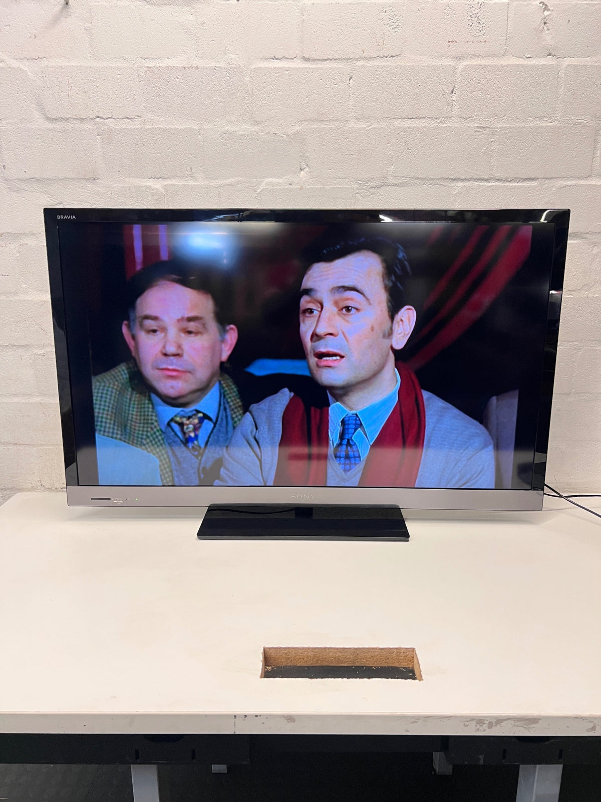 Sony Bravia 46" Television with Pedestal Stand — Good Working Order – main front view