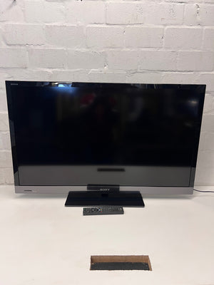 Sony Bravia 46" Television with Pedestal Stand — Good Working Order – side view