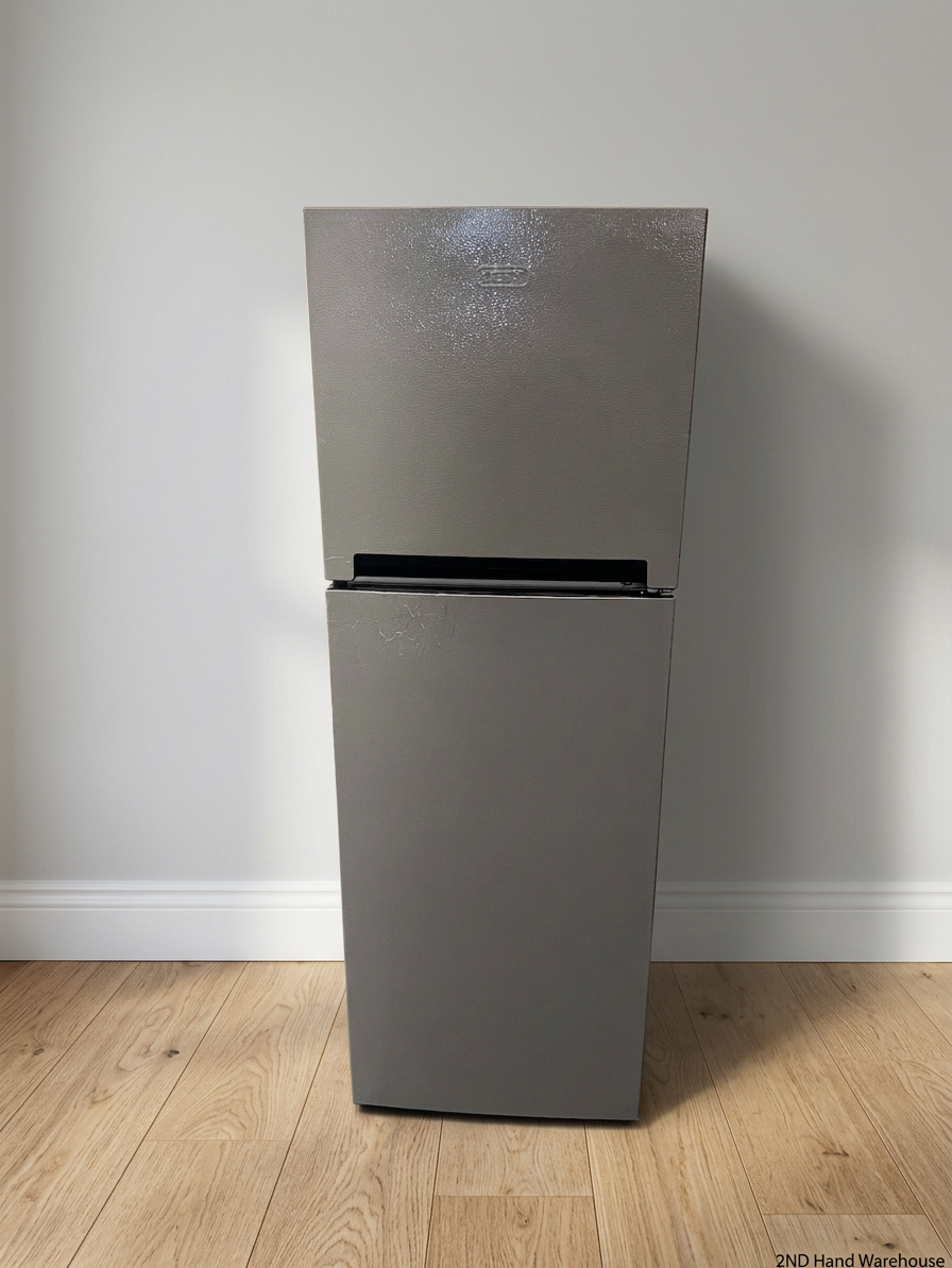 Defy Silver Two-Door Fridge Freezer — Good Working Order – styled product image
