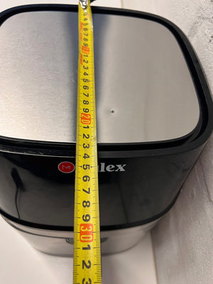 Milex Silver and Black Air Fryer — Good Working Order – depth measurement