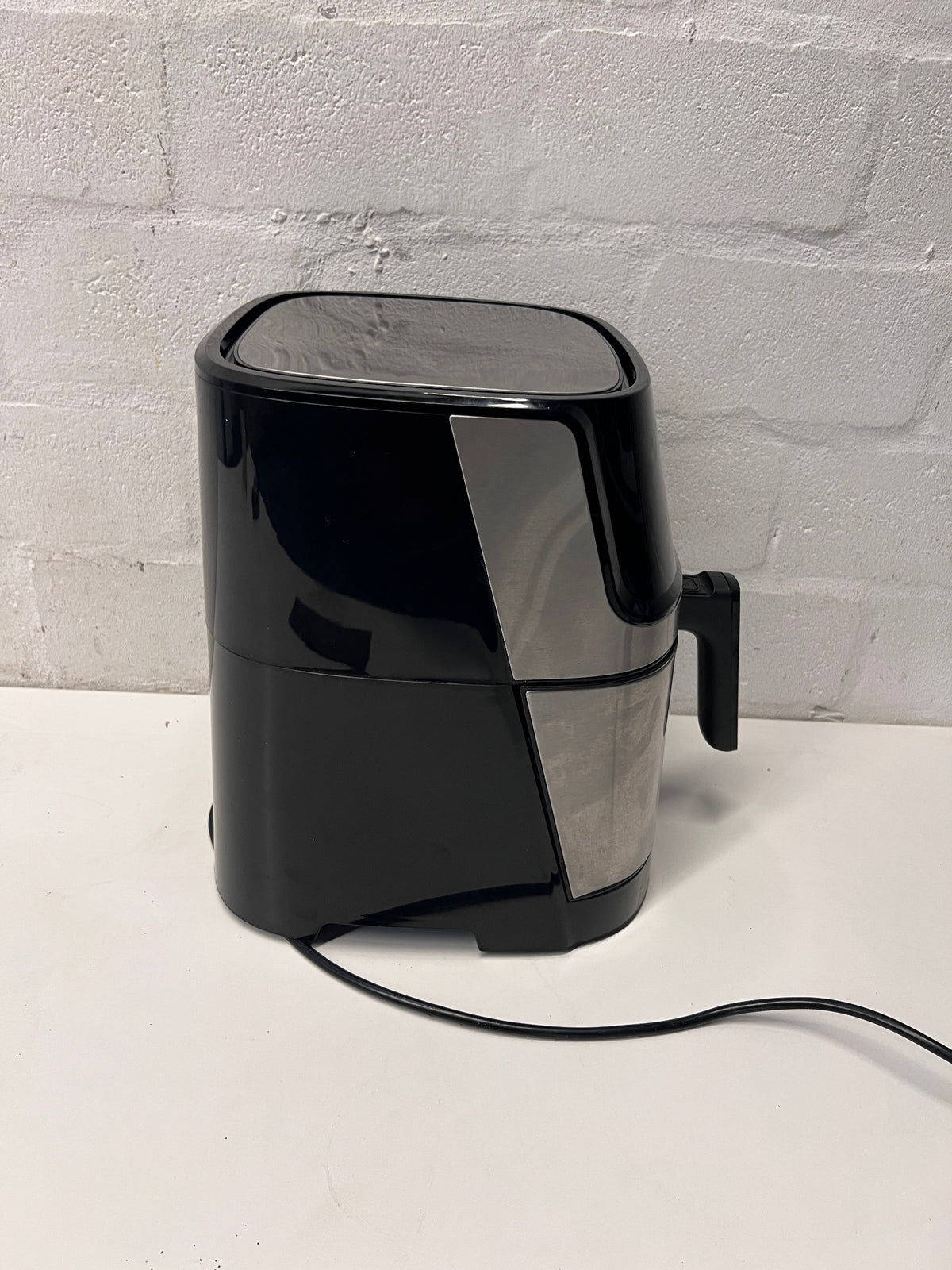 Milex Silver and Black Air Fryer — Good Working Order – top view