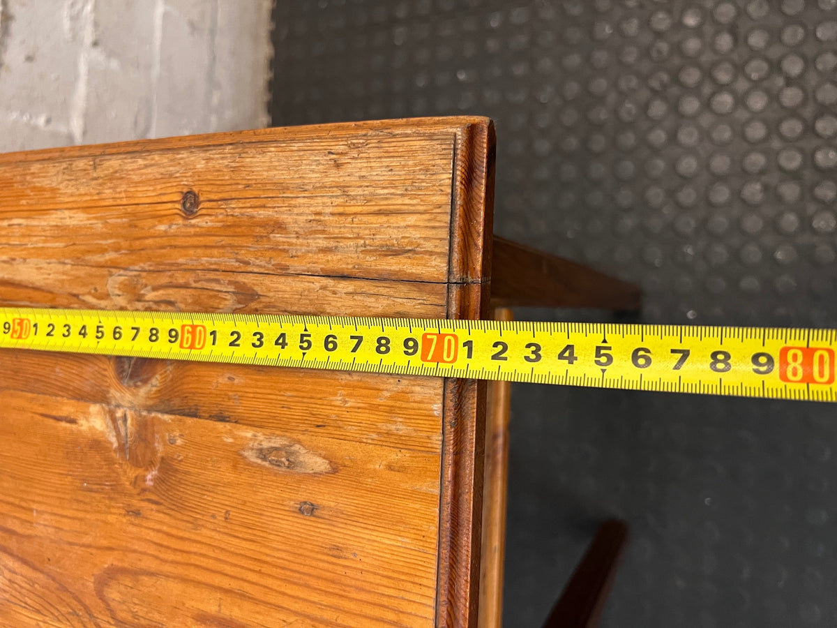 Wooden Side Table with Drawer — Used; Fair Condition – width measurement