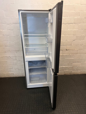 Hisense Bottom-Mount Fridge-Freezer in Grey — Working with Visible Surface Dents and Scuffs – side view