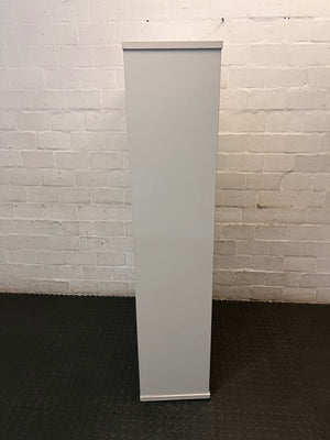 Classic White 4-Tier Bookshelf – back view