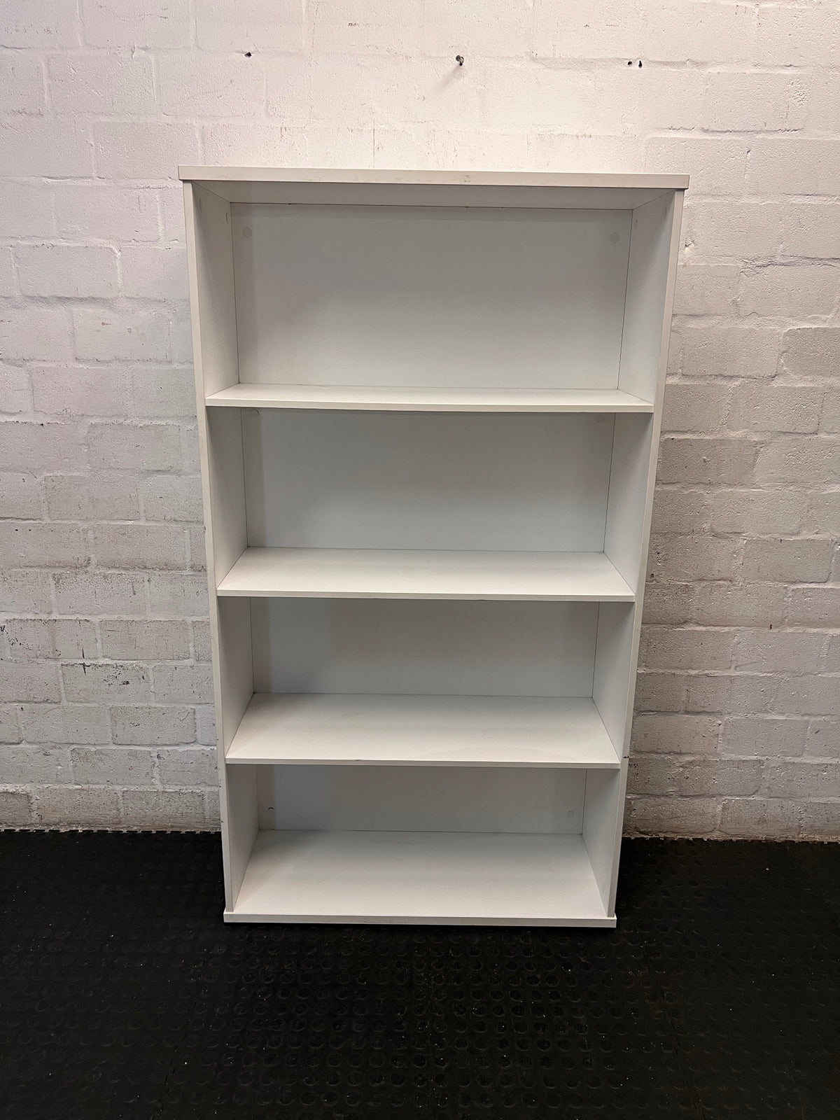 Classic White 4-Tier Bookshelf – top view