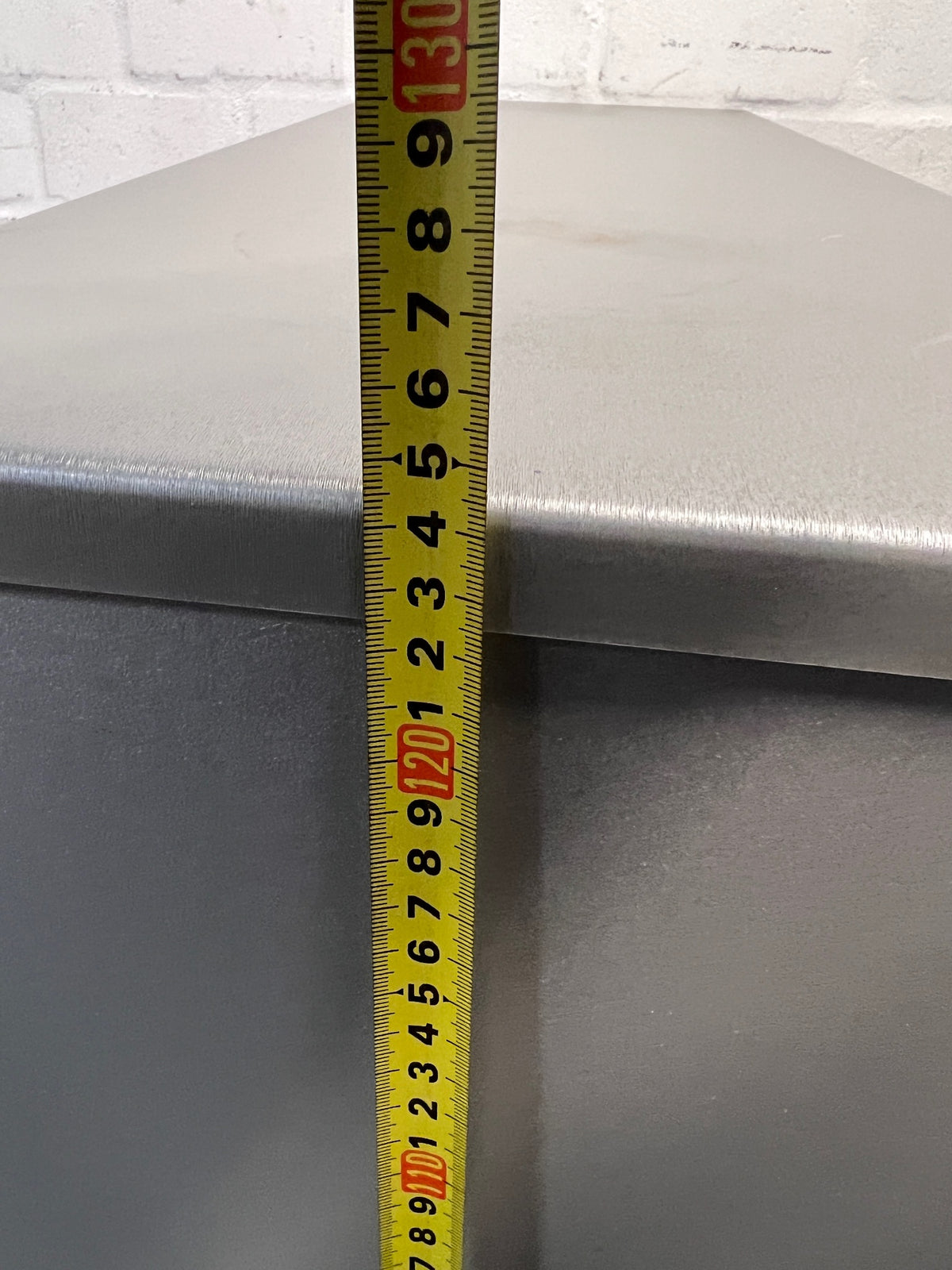 Matte Grey Wooden Bookshelf with Adjustable Shelving – height measurement