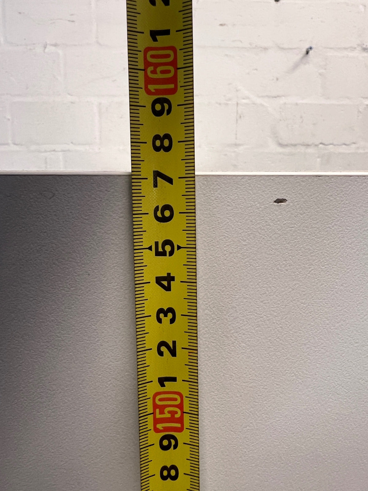 Tall White Two-Door Storage Cupboard with Lock – height measurement