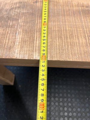 Rustic Chunky Wooden Dining Table – depth measurement
