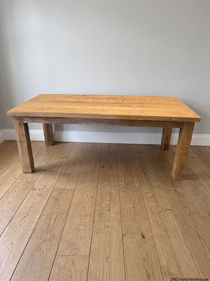 Rustic Chunky Wooden Dining Table – styled product image