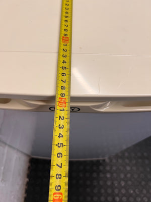 Defy White Compact Bar Fridge — Good Working Order – depth measurement