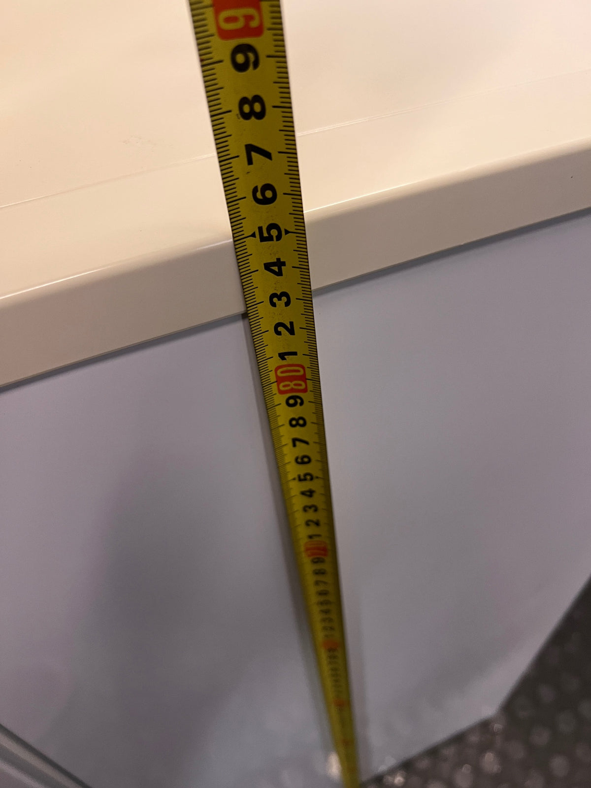 Defy White Compact Bar Fridge — Good Working Order – height measurement