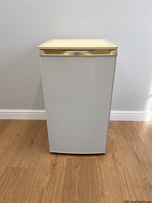 Defy White Compact Bar Fridge — Good Working Order – styled product image