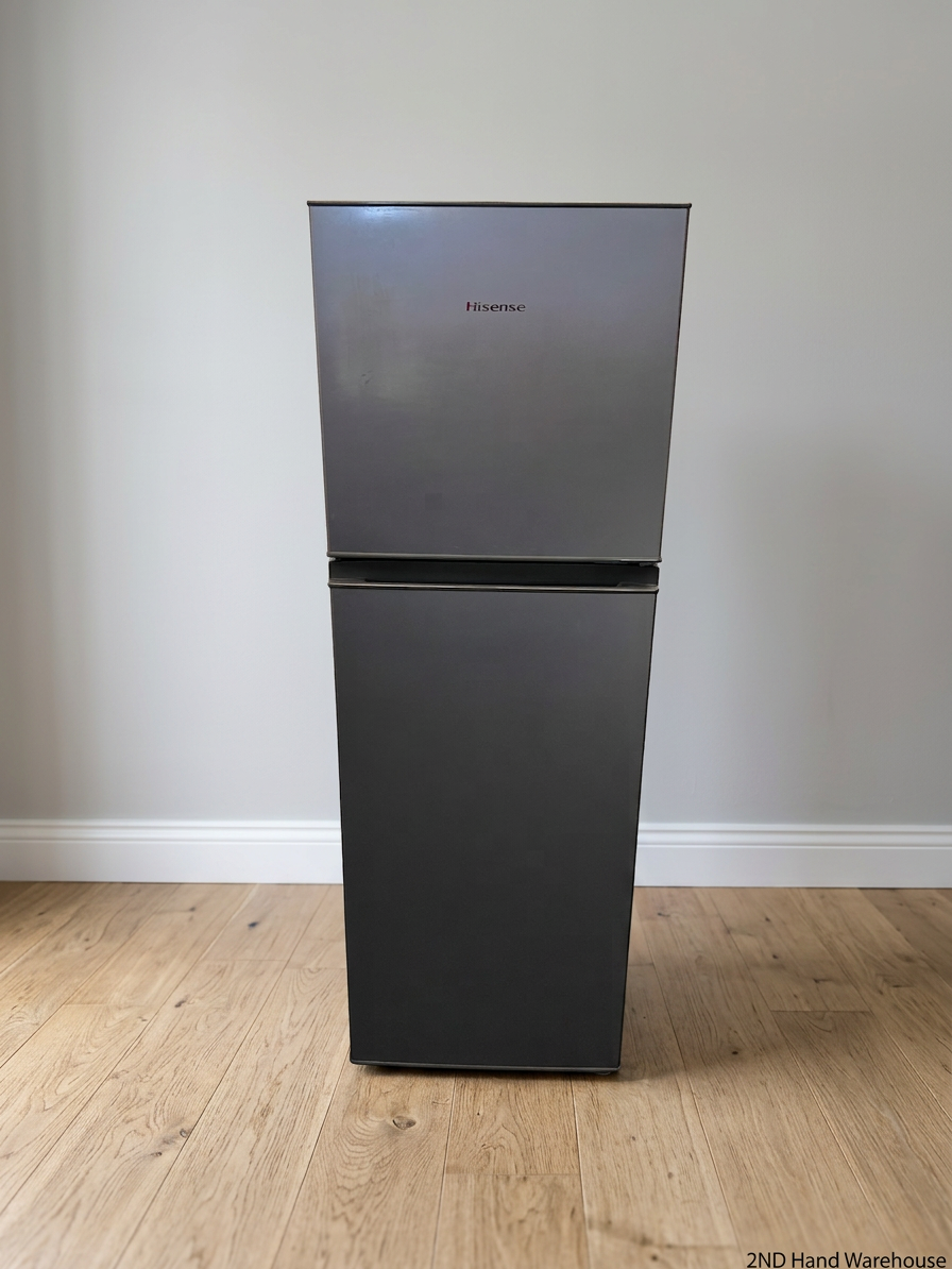Hisense Silver Top-Freezer Fridge — Good Working Order – styled product image
