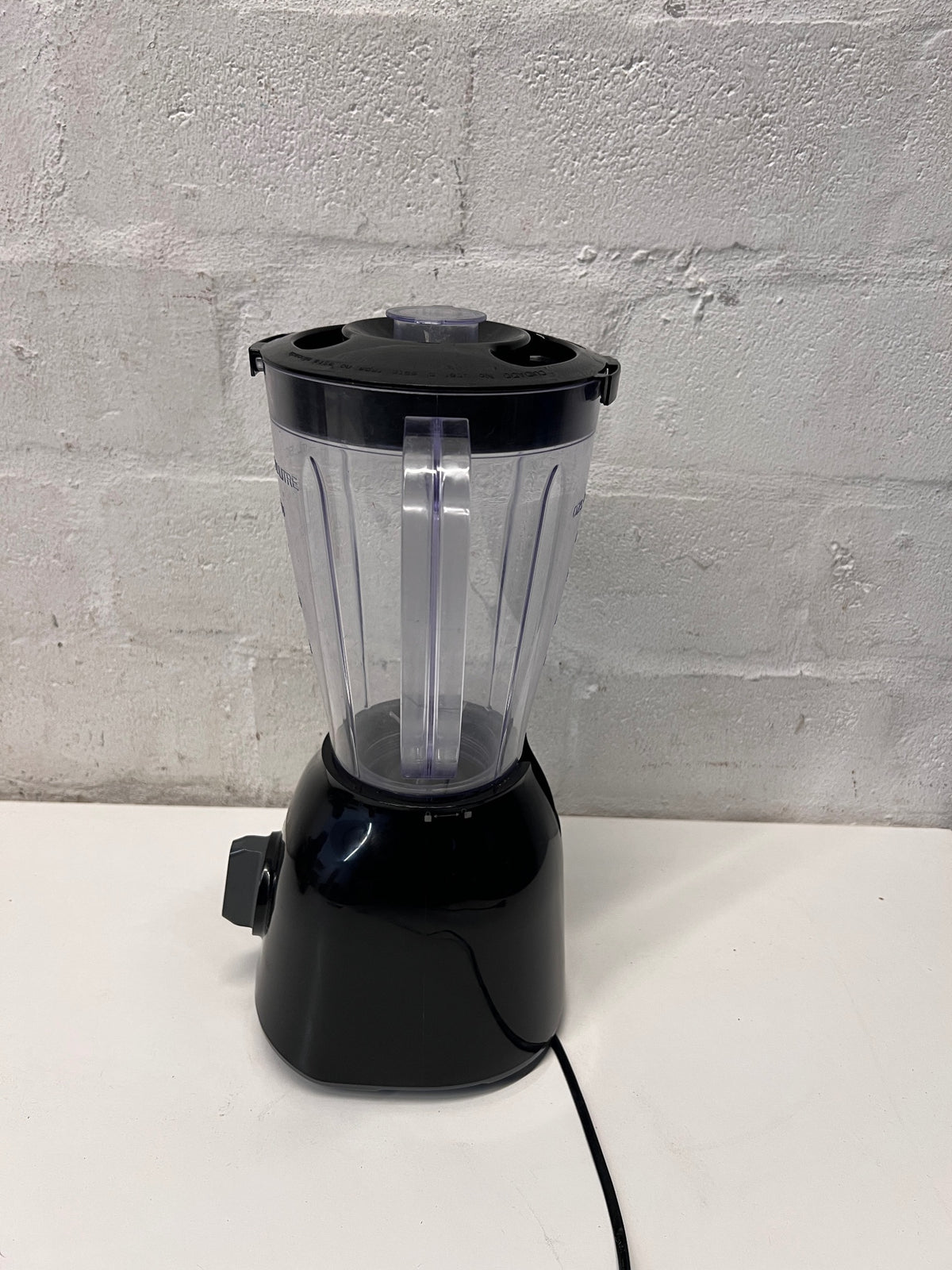 Ottimo Black and Clear Plastic Jug Blender — Good Working Order – side view