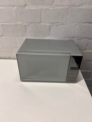 Russell Hobbs Silver Mirror-Finish Microwave – main front view