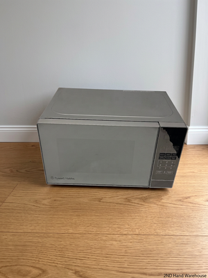 Russell Hobbs Silver Mirror-Finish Microwave – styled product image