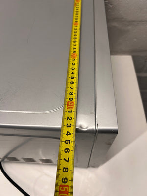 Russell Hobbs Silver Mirror-Finish Microwave – width measurement
