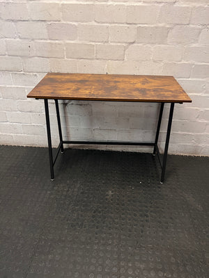 Industrial Style Office Desk with Wood-Look Top – main front view