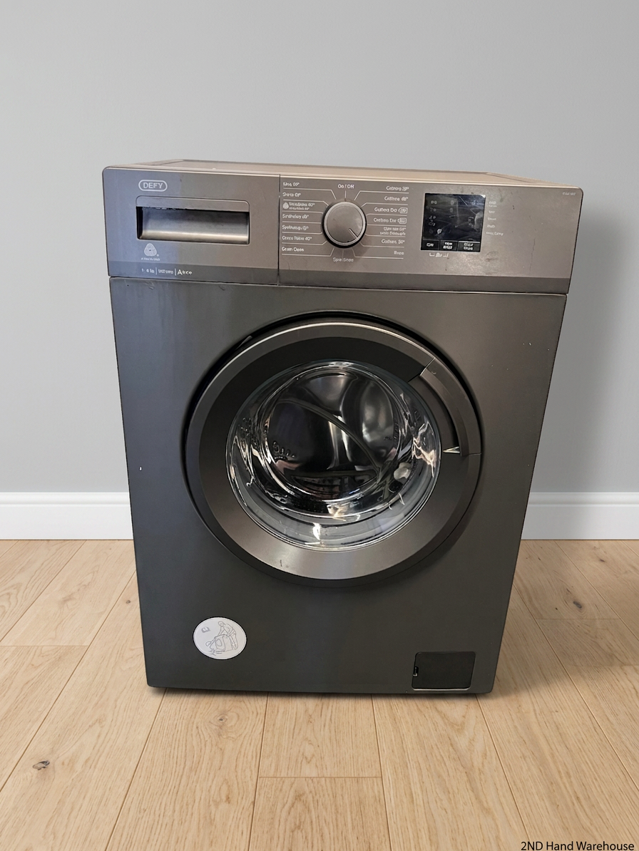 Defy Front Loader Washing Machine in Metallic Grey — Good Working Order – styled product image