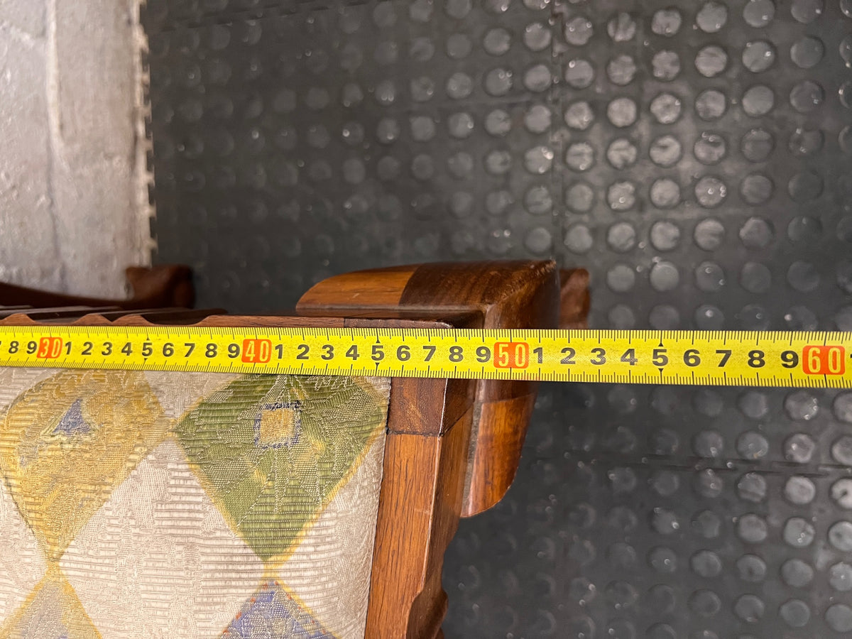 Ladder-Back Timber Dining Chair with Ball and Claw Feet – width measurement