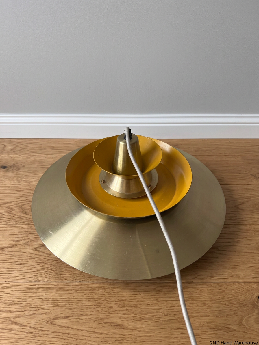 Tiered Gold and Yellow Metallic Pendant Light