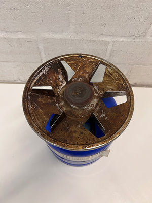 Cadac 3kg Blue Gas Cylinder with Burner Top — Fair Used Condition – back view