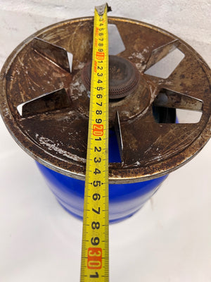 Cadac 3kg Blue Gas Cylinder with Burner Top — Fair Used Condition – width measurement