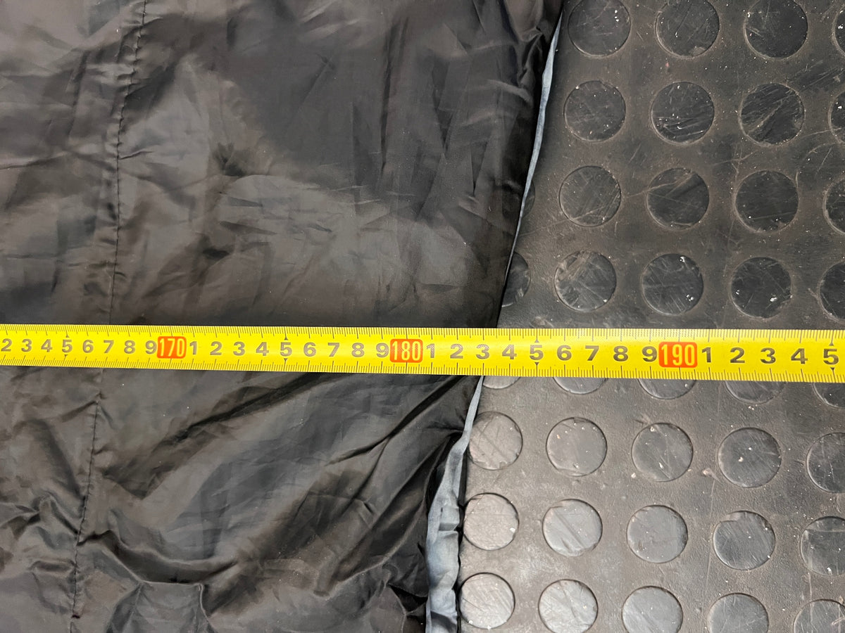 Black Rectangular 200EP Sleeping Bag — Fair Condition With Signs of Wear – depth measurement