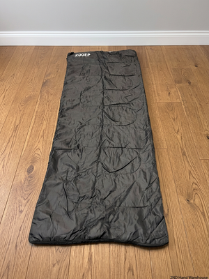 Black Rectangular 200EP Sleeping Bag — Fair Condition With Signs of Wear – styled product image