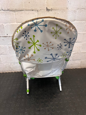 Baby High Chair with Atomic Starburst Pattern Tray — Good Condition – condition detail