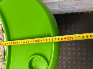 Baby High Chair with Atomic Starburst Pattern Tray — Good Condition – depth measurement