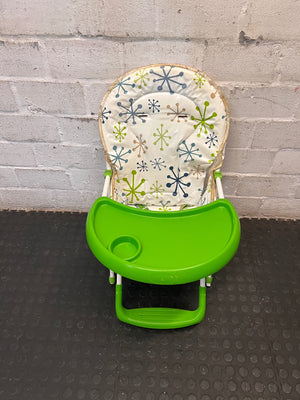 Baby High Chair with Atomic Starburst Pattern Tray — Good Condition – main front view