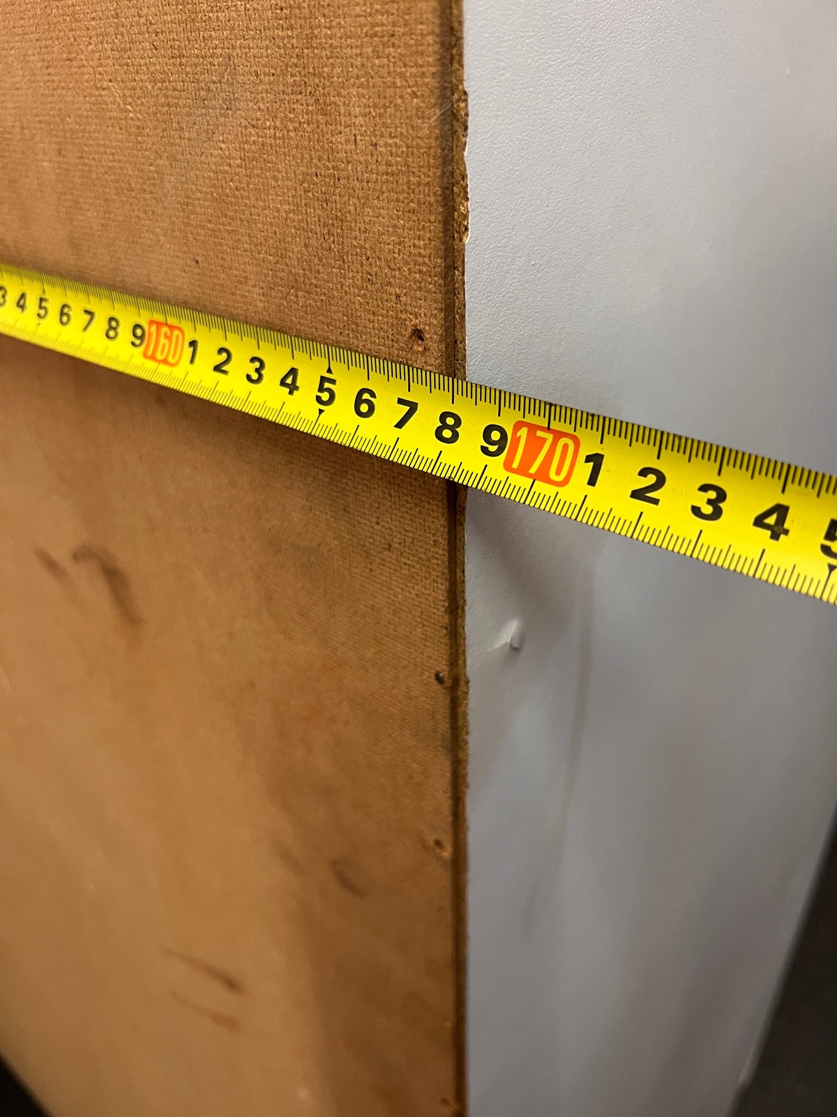 White Three-Door Paneled Wardrobe — Good Working Order – width measurement
