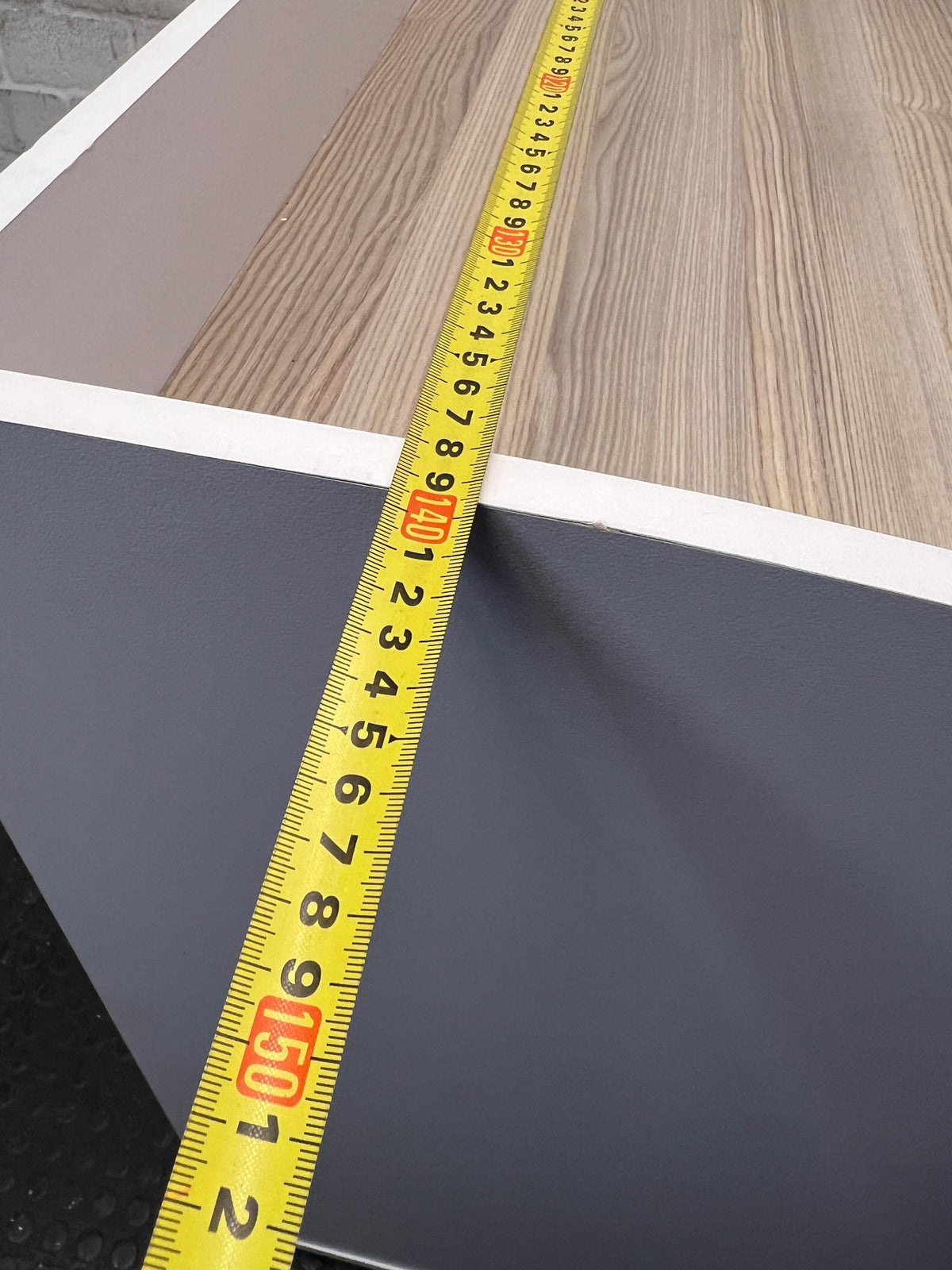 Modern Two-Tone Mobile Storage Cupboard with Drawers – width measurement