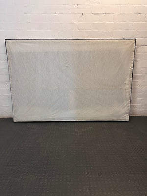 King Vertical Panelled Upholstered Headboard in Black – condition detail