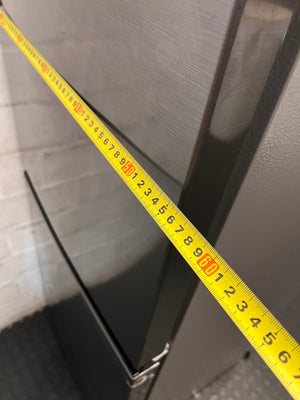 Hisense Silver Fridge-Freezer with Integrated Handles — Good Working Order – depth measurement