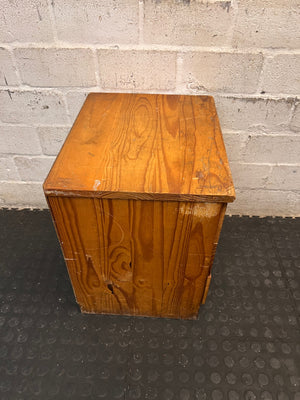 Classic Three-Drawer Wooden Bedside Pedestal – top view