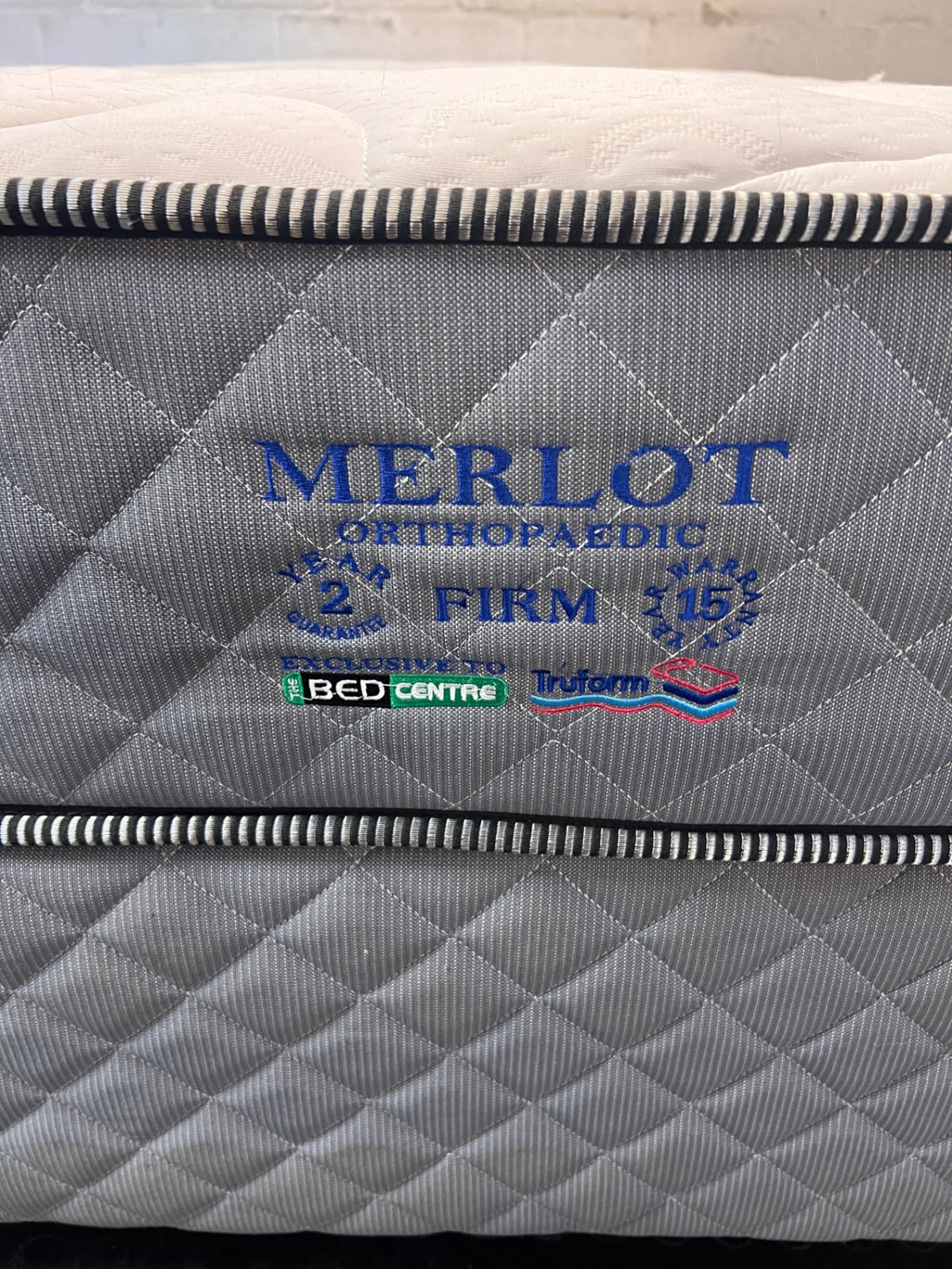 Bed Centre Merlot Orthopaedic Single Base Set — Fair Condition with Visible Wear – side view