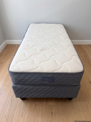 Bed Centre Merlot Orthopaedic Single Base Set — Fair Condition with Visible Wear – styled product image