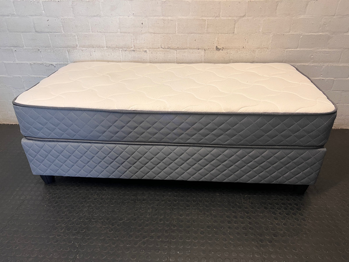 Bed Centre Merlot Orthopaedic Single Base Set — Fair Condition with Visible Wear – top view
