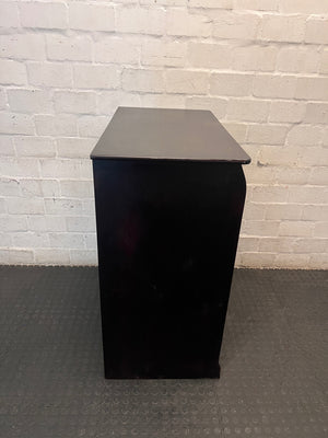 Classic Dark Brown 5-Drawer Sleigh Chest of Drawers — Fair Used Condition – top view