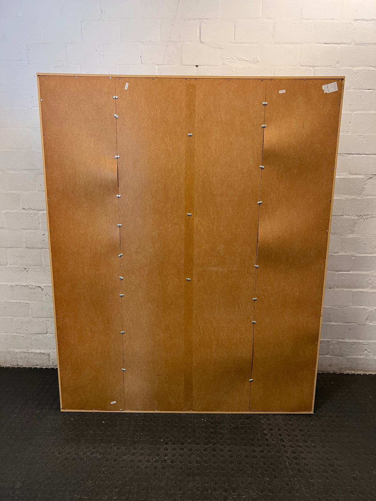Large 20-Compartment Oak Finish Shelving Unit — Good Working Order – condition detail