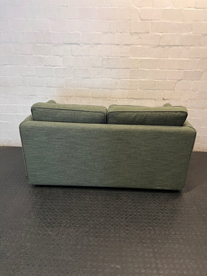 Nest Homes Green Fabric Sleeper Couch — Minimal Wear and Tear – back view