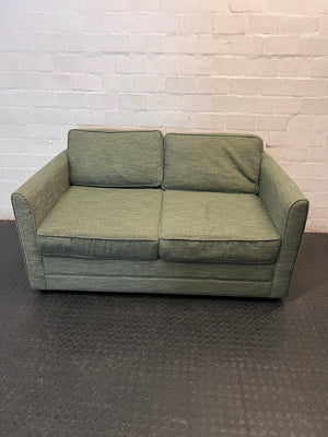 Nest Homes Green Fabric Sleeper Couch — Minimal Wear and Tear – main front view