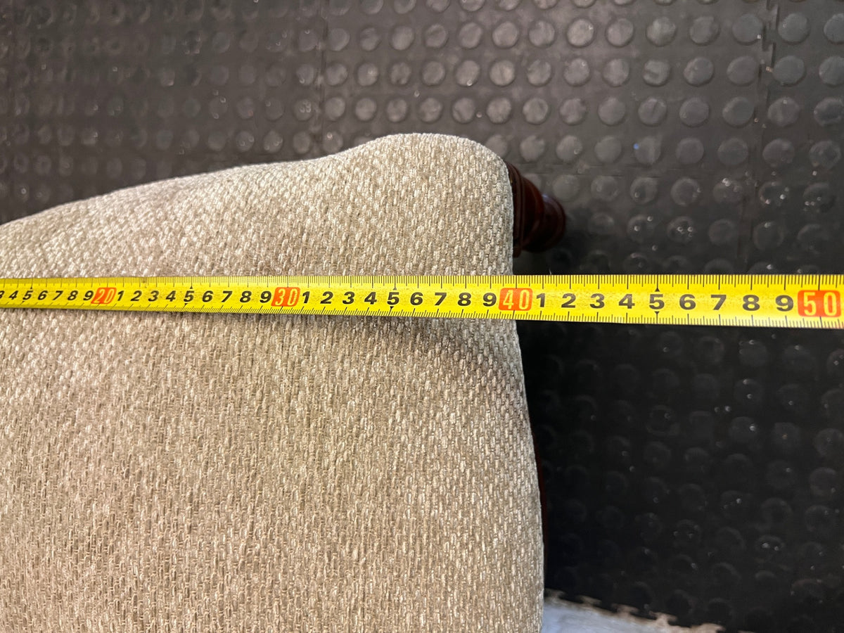 Carved Wooden Dining Chair with Upholstered Seat — Used; Fair Condition – depth measurement