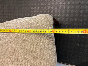 Carved Wooden Dining Chair with Upholstered Seat — Used; Fair Condition – depth measurement