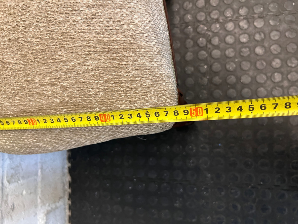 Carved Wooden Dining Chair with Upholstered Seat — Used; Fair Condition – width measurement