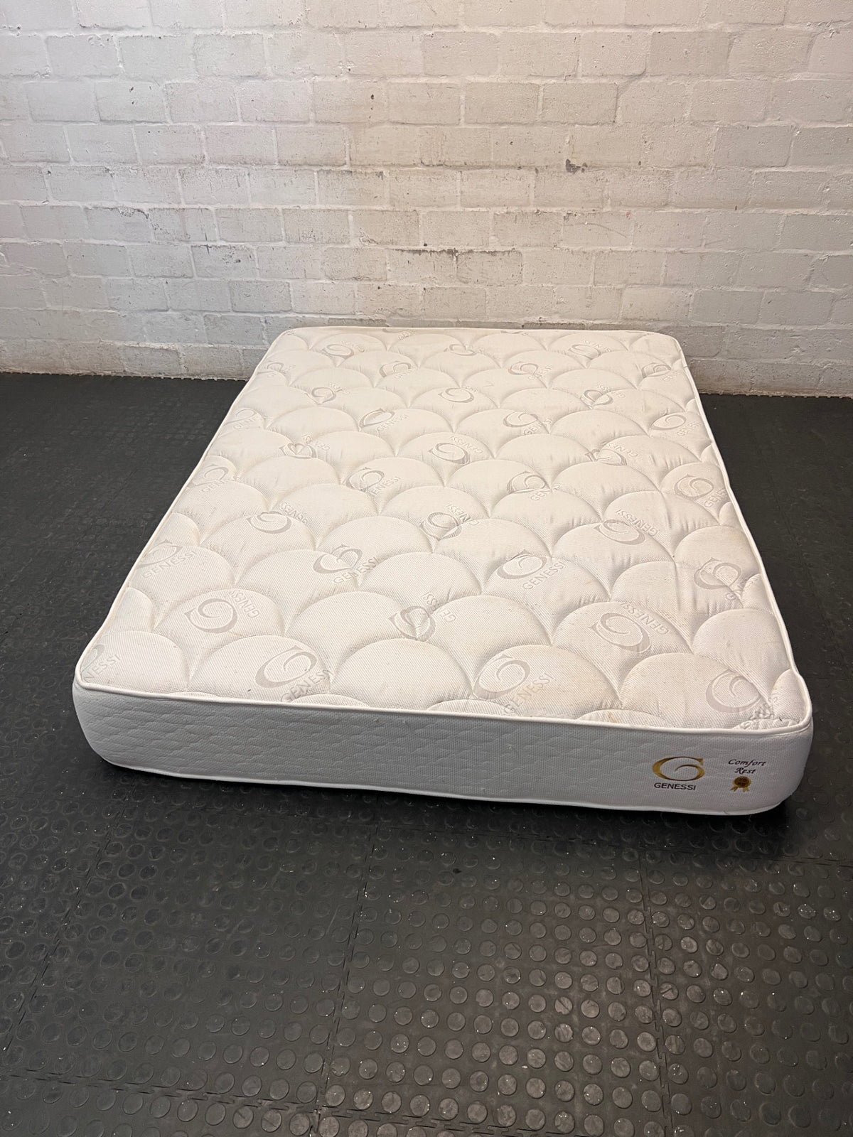 Genessi Comfort Rest Double Bed Mattress — Fair Used Condition – main front view