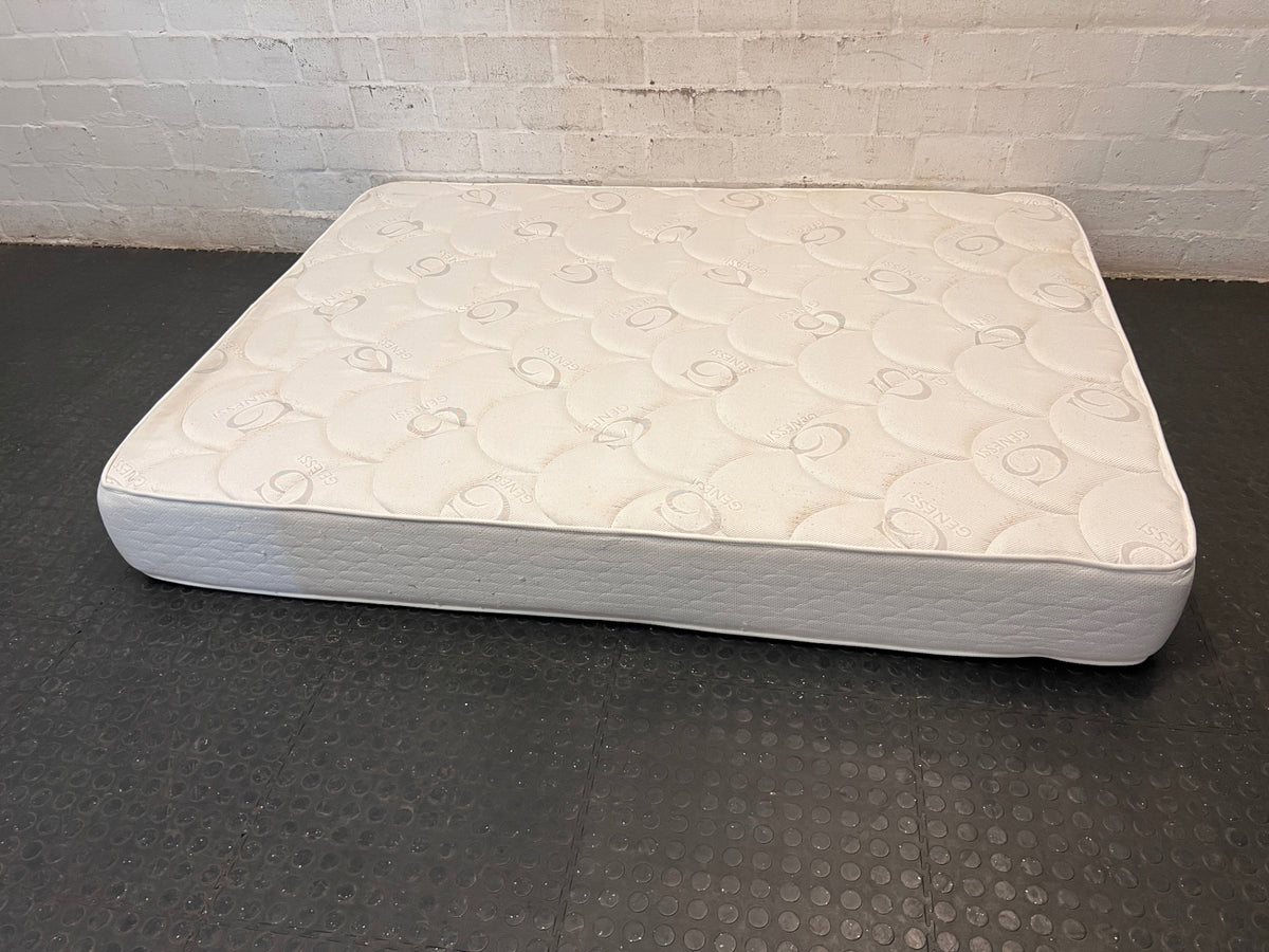 Genessi Comfort Rest Double Bed Mattress — Fair Used Condition – top view